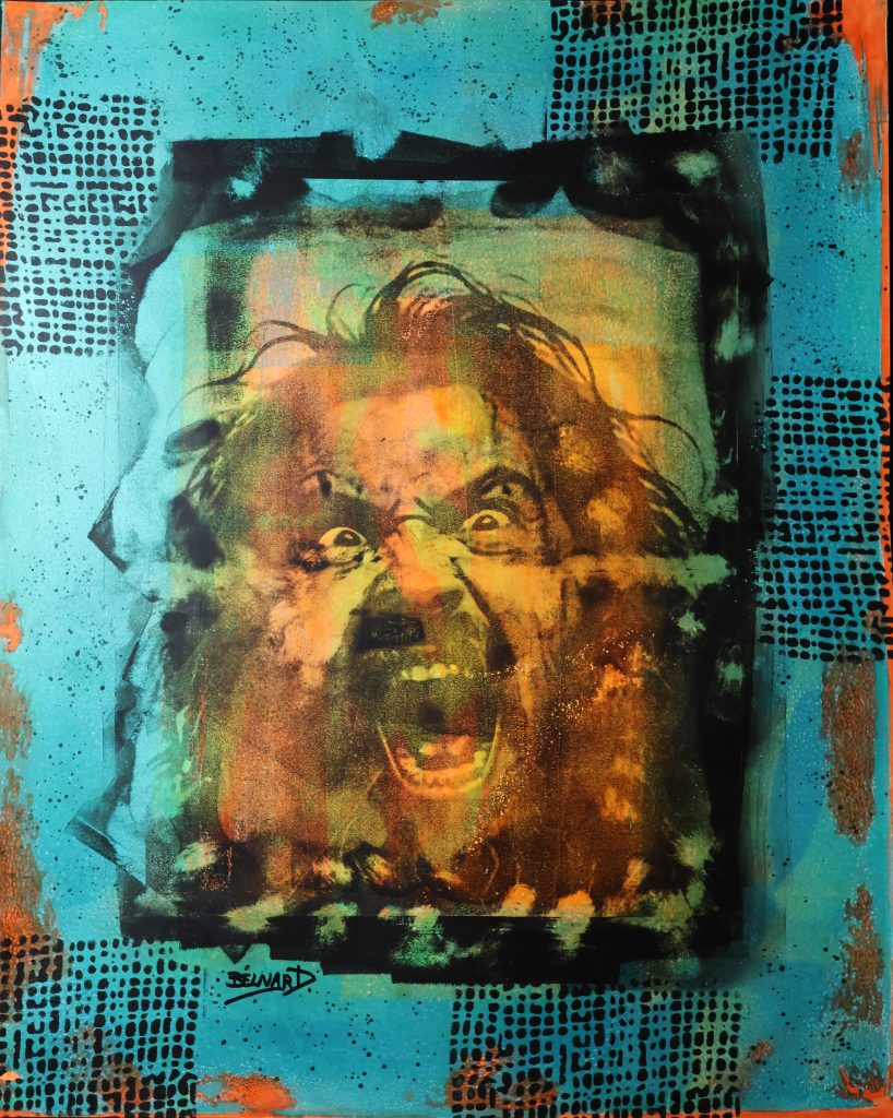 Portrait expressif masculin de la série Angry – œuvre d’Olivier Belnard