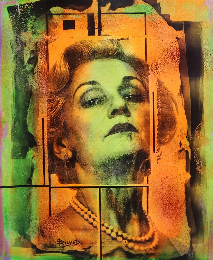 Portrait féminin au regard hautain, série DISDAIN – Olivier Belnard